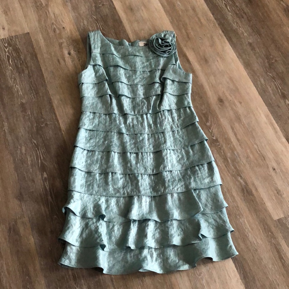 SD Collection Light Blue Shimmering Dress